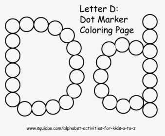 Clip Art Letter D Dot Marker - Letter D Worksheets Dots, HD Png Download, Free Download