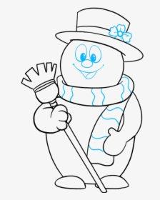 How To Draw Frosty The Snowman - Cartoon, HD Png Download, Free Download