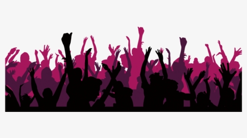 #audience #stage #orchestra #silhouette #applause #cheering - Party People Silhouette Png, Transparent Png, Free Download