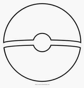 Pokeball Coloring Page - Two Halves Of A Circle, HD Png Download, Free Download