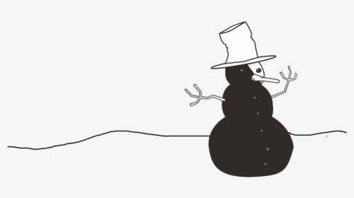 Snowman, Top Hat, Winter, Cold, Snow, Frosty - Snowman, HD Png Download, Free Download