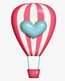 Hot Air Balloon Clipart Kawaii - Cartoon Cute Hot Air Balloon, HD Png Download, Free Download