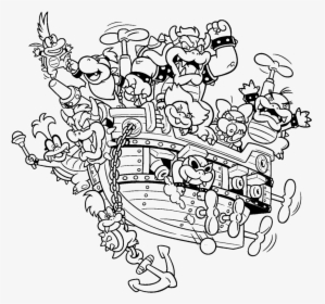 Mario Koopalings Coloring Pages, HD Png Download, Free Download