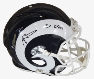 Aaron Donald Autographed Rams Speed Proline W/"2x Dpoy - Football Helmet, HD Png Download, Free Download