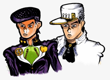 Jotaro And Josuke - Cartoon, HD Png Download, Free Download