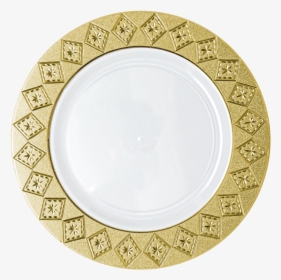 Gold Trim Png - Gold Silver Dinner Plates, Transparent Png, Free Download