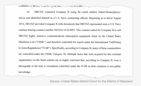 Text From The Drunz Court Filing - Navy Federal Fraud Investigation, HD Png Download, Free Download