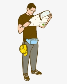 Transparent Architect Tools Clipart - Architecture Man Drawing, HD Png Download, Free Download