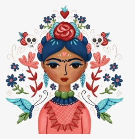 Transparent Frida Kahlo Clipart - Frida Illustration, HD Png Download, Free Download