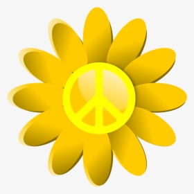 Hippie Peace Sign Clipart Clipart Best - 8 Flowers Clipart, HD Png Download, Free Download