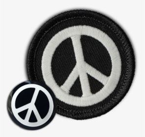 Peace Sign Patch & Pin Combo - Invitaciones Temática Años 60, HD Png Download, Free Download