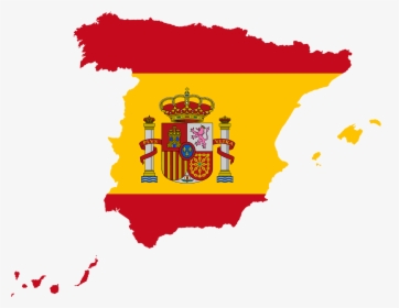 Spain Flag Map, HD Png Download, Free Download