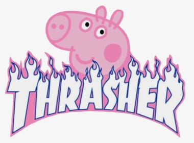 #peppapig #peppasusia #pink #rosa #thrasher - Thrasher, HD Png Download, Free Download