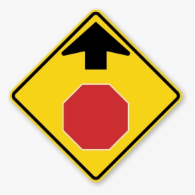 Transparent Blank Highway Sign Png - Stop Sign Ahead Sign, Png Download, Free Download