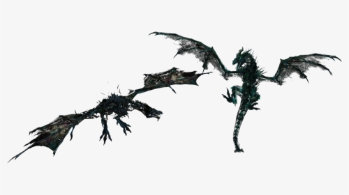 Skyrim Undead Dragon Model, HD Png Download, Free Download