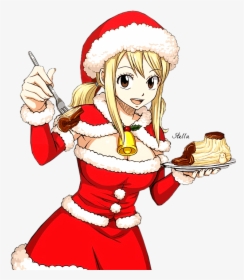 By  deathnote L Косплей, Аниме, Fairy Tail, Cristmas, - Lucy Fairy Tail Card, HD Png Download, Free Download