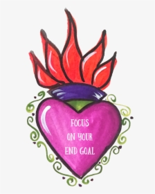 Free Frida Kahlo Coloring - Heart, HD Png Download, Free Download
