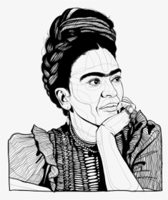Simple Frida Kahlo Drawing, HD Png Download, Free Download