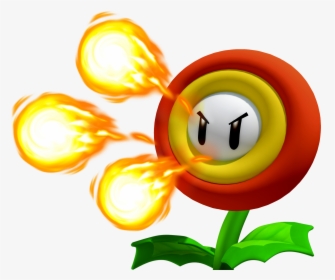 Flare Flower - Transparent Super Mario Fire Flower, HD Png Download, Free Download