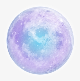 Transparent Full Blue Moon Clipart - Pastel Moon Png, Png Download, Free Download