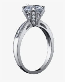 Wedding Ring Png - Silver Ring Diamond Png, Transparent Png, Free Download