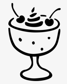 Vector Illustration Of Dessert Pudding In Cup With - Pudding, HD Png Download, Free Download