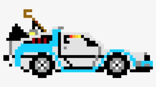 Back To The Future Pixel Art, HD Png Download, Free Download