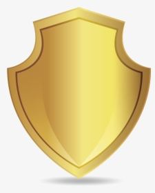 Golden Shield Badge - Shield, HD Png Download, Free Download
