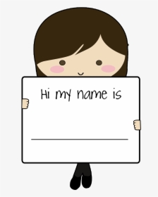 Downloadable Birthday Name Tags For Smart Parenting - Clip Art My Name, HD Png Download, Free Download