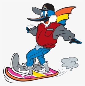 Transparent Back To The Future Clipart - Miami Marlins Mascot Cartoon, HD Png Download, Free Download