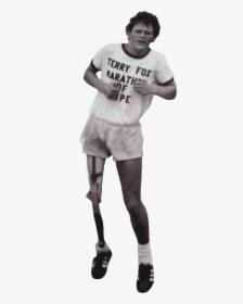 Terry Fox Media Presentation By Maria Arlei Fahigal - Terry Fox White Background, HD Png Download, Free Download