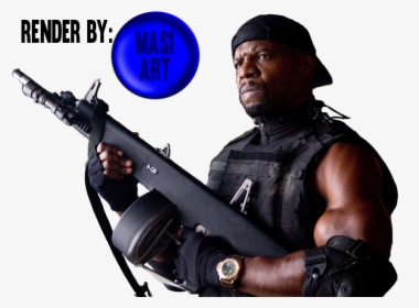 Render Terry Crews By Image Transparent - Terry Crews Expendables Weapon, HD Png Download, Free Download