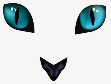 #mq #blue #cat #cats #eye #eyes - Ojos De Gato Dibujo, HD Png Download, Free Download