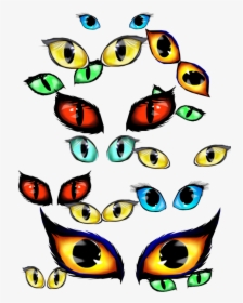 Clipart Library Spooky Free Download Best - Halloween Cat Eyes Clipart, HD Png Download, Free Download