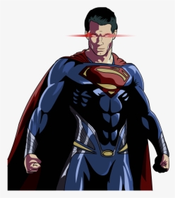 Man Of Steel - Justice League Superman Drawing, HD Png Download, Free Download
