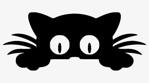 Cat Funny Eyes File Size - Cat Peeking Over Png, Transparent Png, Free Download
