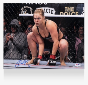 Ronda Rousey Signed Photo - Mma Fighter Ronda Rowdy, HD Png Download, Free Download