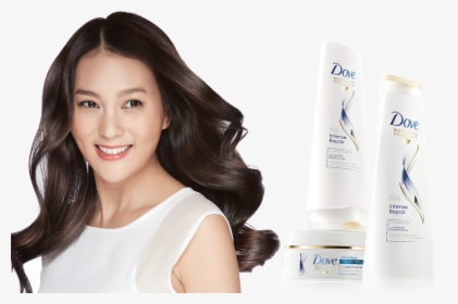 Dove Shampoo With Model, HD Png Download, Free Download