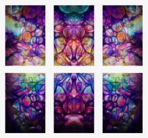 Six Print Squares - Stained Glass, HD Png Download, Free Download