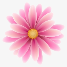 Pink Flower Clip Art - Pink Flower Clipart Png, Transparent Png, Free Download