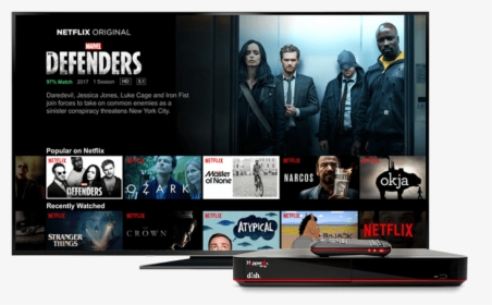 Netflix Ui On Dish With Hopper Dvr - Tv Netflix, HD Png Download, Free Download
