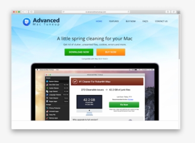 Advanced Mac Tuneup Website - Computer Program, HD Png Download, Free Download