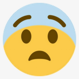 #ohno #coldsweat #frown #unhappy #upset #realize #emoji - Anguished Emoji, HD Png Download, Free Download