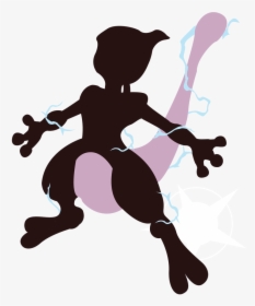Transparent Smash Ball Png - Mewtwo Silhouette, Png Download, Free Download