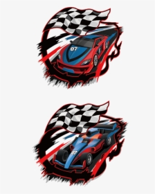 Transparent Drag Racing Clipart - Sport Racing Car Flags, HD Png Download, Free Download