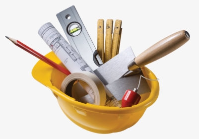 Construction Tools Png Clipart Black And White - Construction Tools Png, Transparent Png, Free Download