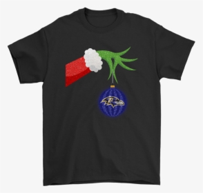 The Grinch Christmas Decoration Baltimore Ravens Nfl - Patriots Mickey Mouse Shirt, HD Png Download, Free Download