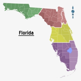 Florida Map Png - Metropcs Florida Coverage Map, Transparent Png, Free Download
