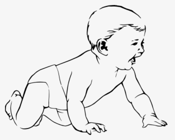 Baby - Baby Image Black And White, HD Png Download, Free Download