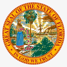 Florida State Seal Png, Transparent Png, Free Download